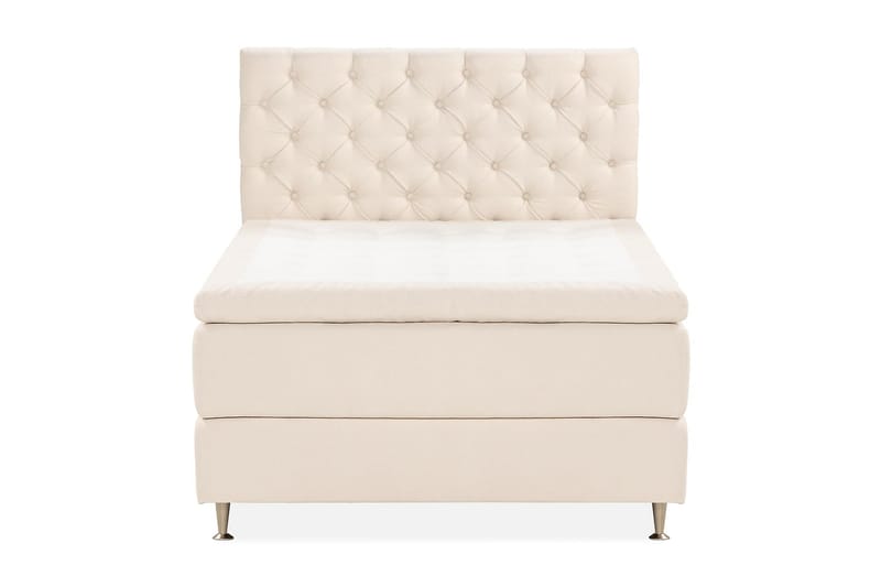 Oslo Lyx Sängpaket Kontinentalsäng 140x200 cm, Ljusbeige