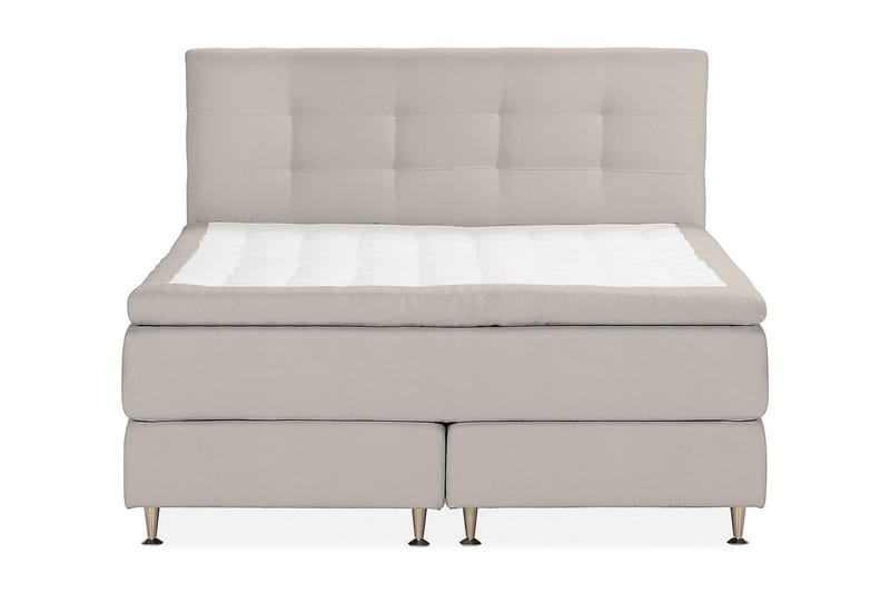 Oslo Lyx Sängpaket Kontinentalsäng 160x200 cm - Grå - Möbler - Säng - Komplett sängpaket