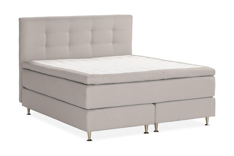 Oslo Lyx Sängpaket Kontinentalsäng 160x200 cm - Grå - Möbler - Säng - Komplett sängpaket