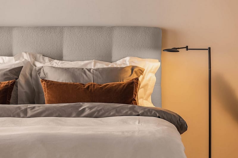 Oslo Lyx Sängpaket Kontinentalsäng 160x200 cm - Grå - Möbler - Säng - Komplett sängpaket