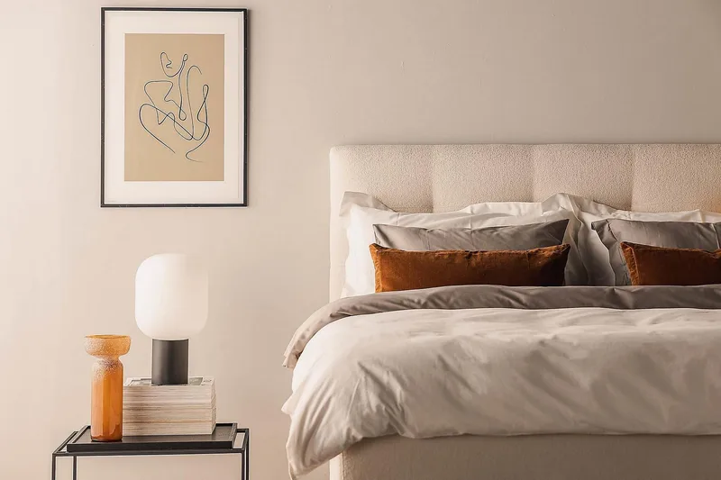 Oslo Lyx Sängpaket Kontinentalsäng 160x200 cm - Ljusbeige - Möbler - Säng - Kontinentalsäng