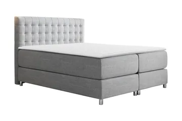 Plevoll Kontinentalsäng 180x200  Ljusgrå