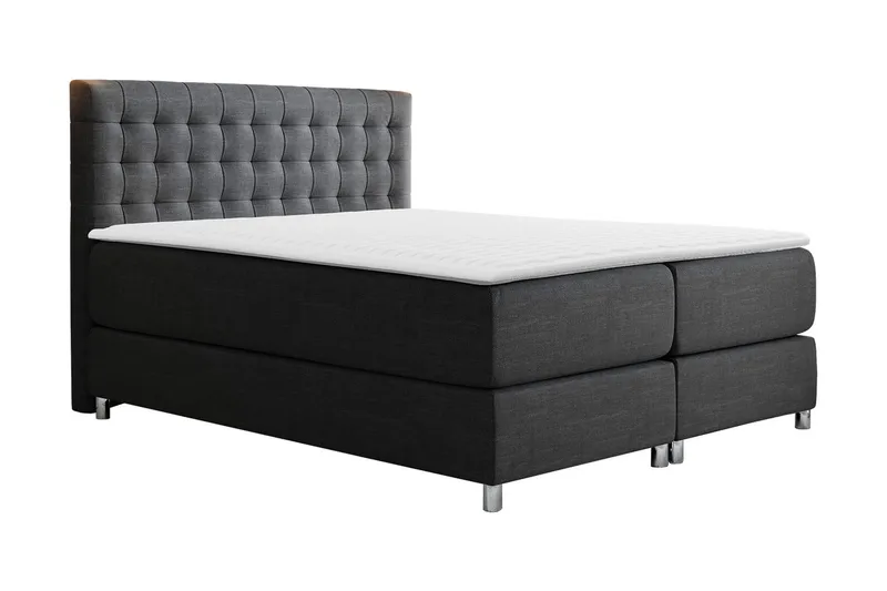 Plevoll Kontinentalsäng 180x200  Mörkgrå, Mörkgrå
