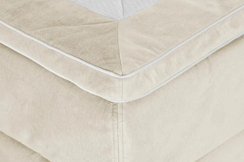 Princess Kontinentalsäng 120x200cm - Beige/Sammet - Möbler - Säng - Kontinentalsäng