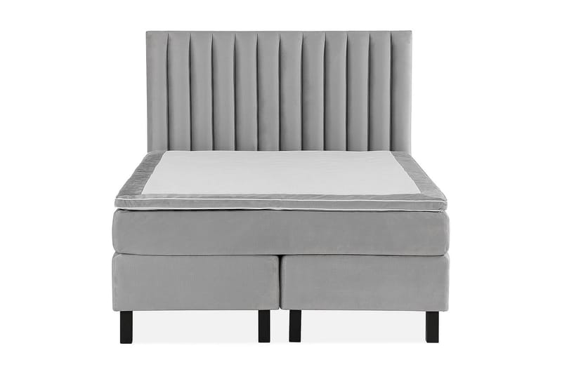 Princess Kontinentalsäng 120x200cm - Ljusgrå/Sammet - Möbler - Säng - Kontinentalsäng