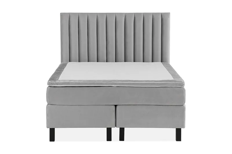 Princess Kontinentalsäng 120x200cm - Ljusgrå/Sammet - Möbler - Säng - Kontinentalsäng