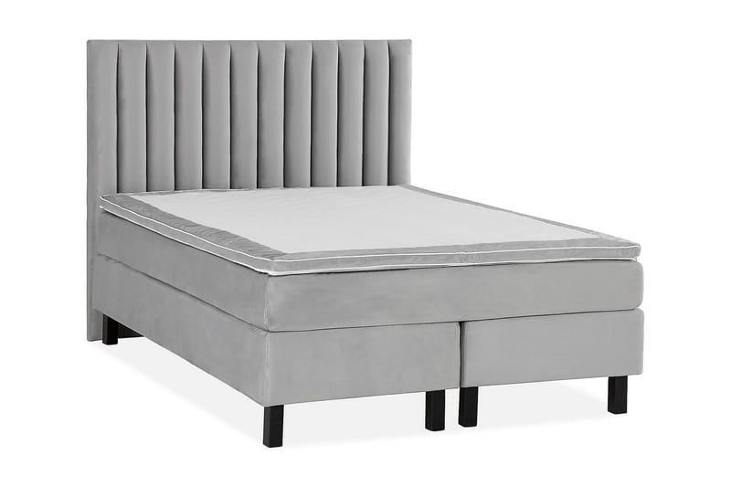 Princess Kontinentalsäng 120x200cm - Ljusgrå/Sammet - Möbler - Säng - Kontinentalsäng