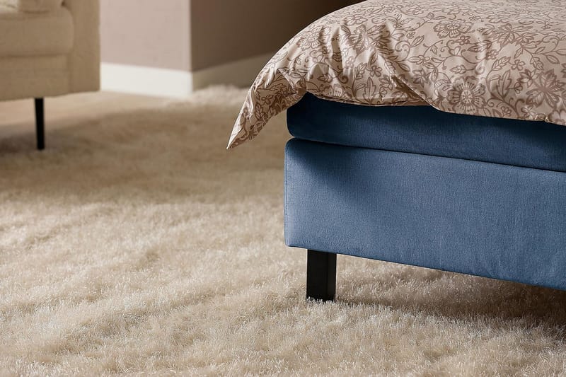 Princess Kontinentalsäng 120x200cm - Mörkblå/Sammet - Möbler - Säng - Kontinentalsäng