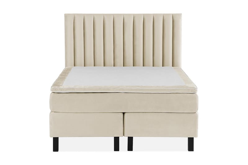Princess Kontinentalsäng 140x200cm - Beige/Sammet - Möbler - Säng - Komplett sängpaket