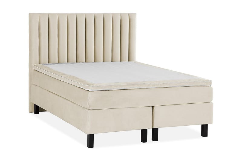 Princess Kontinentalsäng 140x200cm - Beige/Sammet - Möbler - Säng - Komplett sängpaket