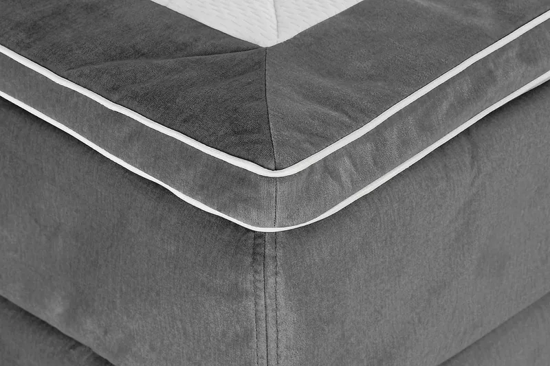 Princess Kontinentalsäng 140x200cm - Mörkgrå/Sammet - Möbler - Säng - Kontinentalsäng