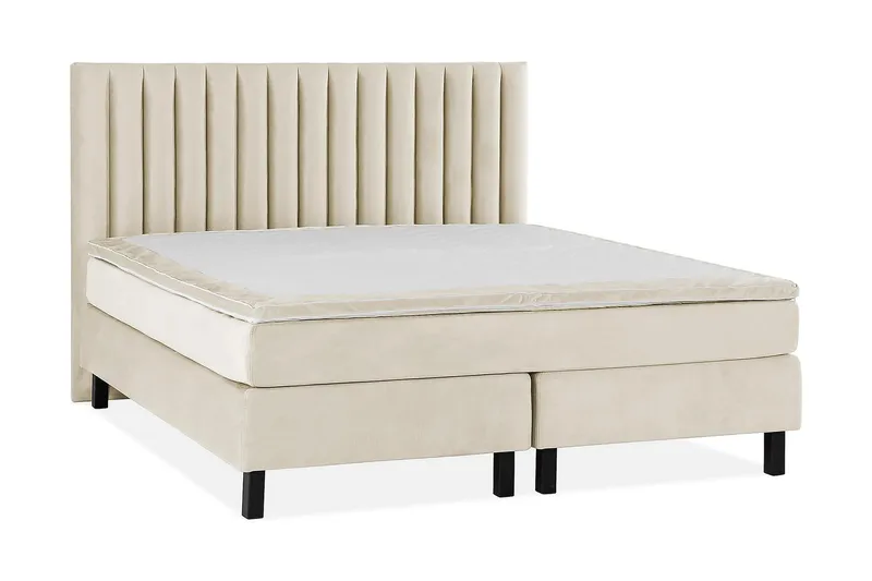 Princess Kontinentalsäng 160x200cm - Beige/Sammet - Möbler - Säng - Kontinentalsäng