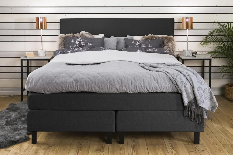 Princess Kontinentalsäng 160x200cm - Gr å - Möbler - Säng - Kontinentalsäng