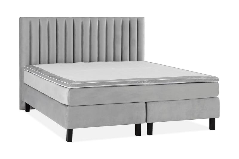 Princess Kontinentalsäng 180x200cm - Ljusgrå/Sammet - Möbler - Säng - Kontinentalsäng