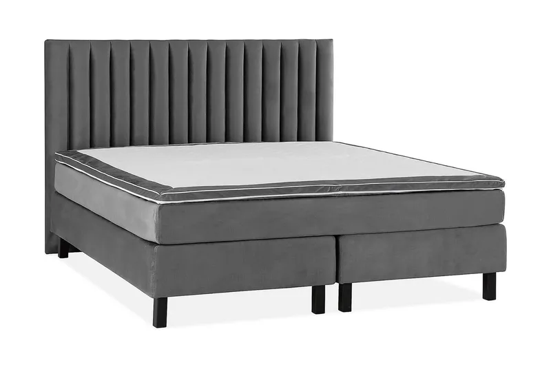 Princess Kontinentalsäng 180x200cm - Mörkgrå/Sammet - Möbler - Säng - Kontinentalsäng