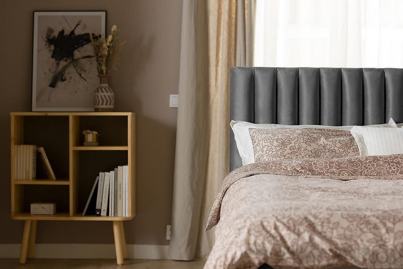 Princess Kontinentalsäng 180x200cm - Mörkgrå/Sammet - Möbler - Säng - Kontinentalsäng