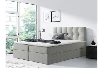 Rico Kontinentalsäng 120x208cm LED-belysning - Grå - Möbler - Säng - Kontinentalsäng