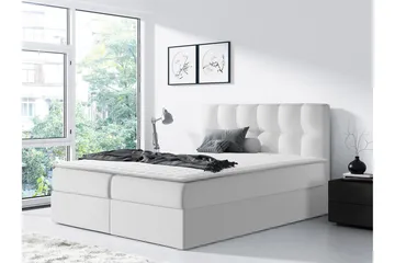 Rico Kontinentalsäng 120x208cm LED-belysning - Vit - Möbler - Säng - Kontinentalsäng