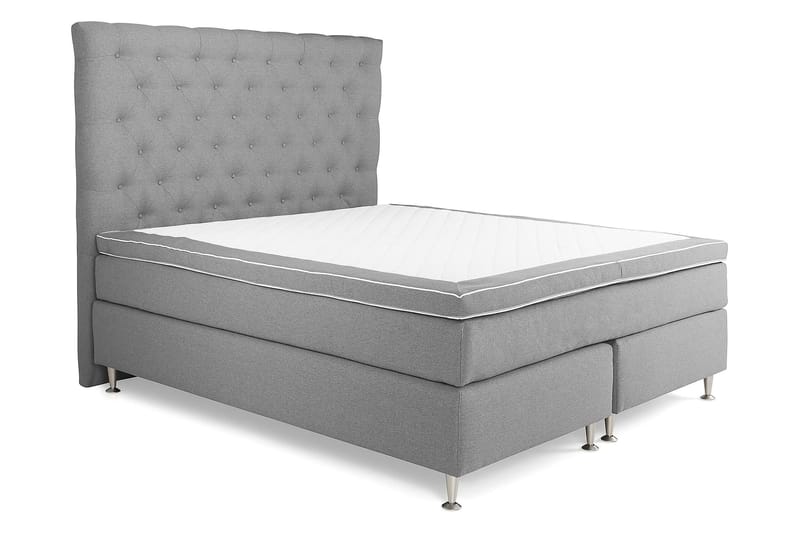 Royal Kontinentalsäng 180x200 Ljusgrå - Ljusgrå (+Fler val) - Möbler - Säng - Komplett sängpaket