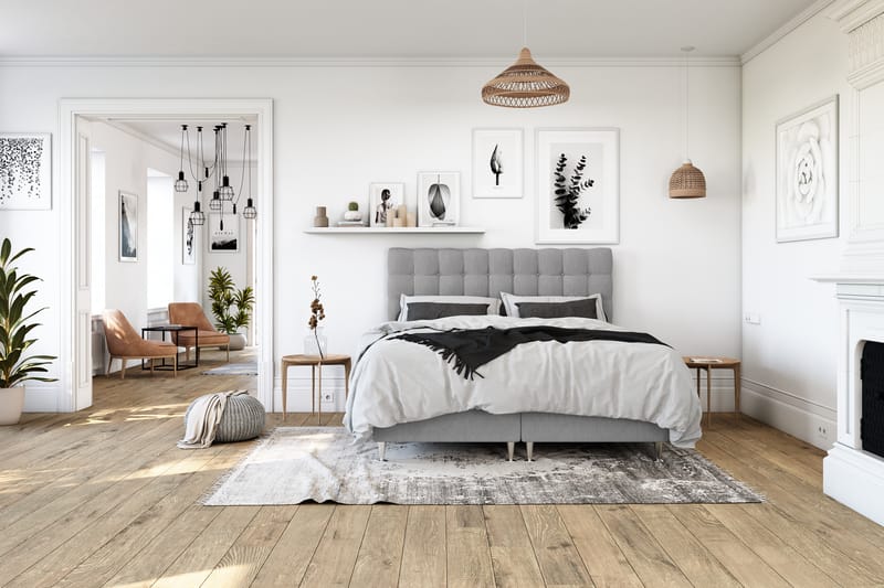 Royal Sängpaket 140x200  Svart - Svart (+Fler val) - Möbler - Säng - Komplett sängpaket