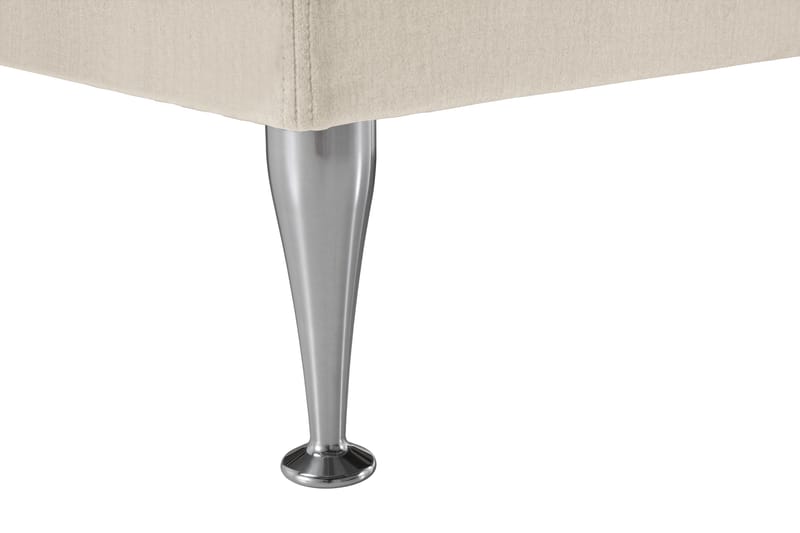 Royal Velvet Komplett Sängpaket 160x200 cm - Beige med höga silverben - Möbler - Säng - Kontinentalsäng