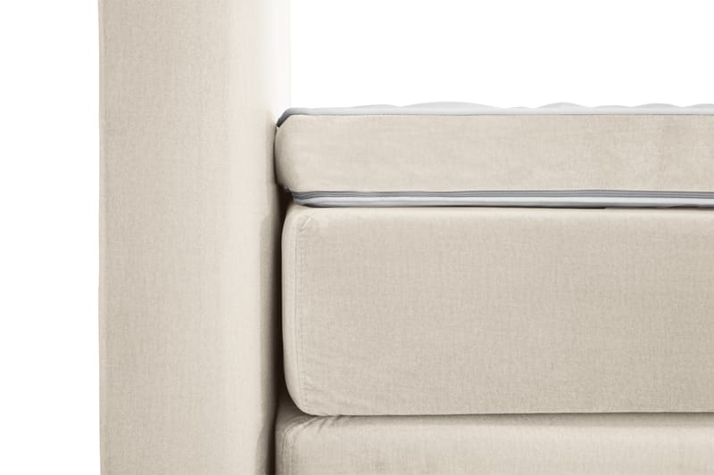 Royal Velvet Komplett Sängpaket 160x200 cm - Beige med låga silverben - Möbler - Säng - Komplett sängpaket