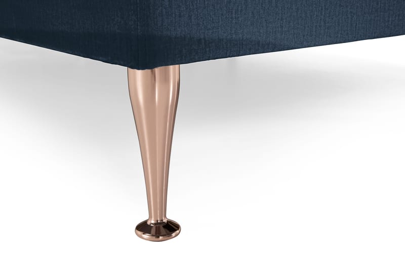 Royal Velvet Komplett Sängpaket 160x200 cm - Mörkblå med Höga Rosében - Möbler - Säng - Kontinentalsäng