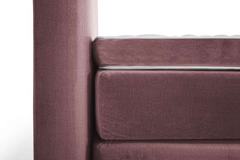 Royal Velvet Komplett Sängpaket 160x200 cm - Rosa med Höga Guldben - Möbler - Säng - Kontinentalsäng