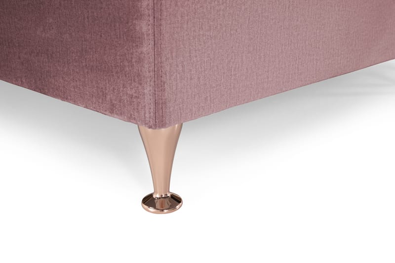 Royal Velvet Komplett Sängpaket 160x200 cm - Rosa med Låga Rosében - Möbler - Säng - Kontinentalsäng