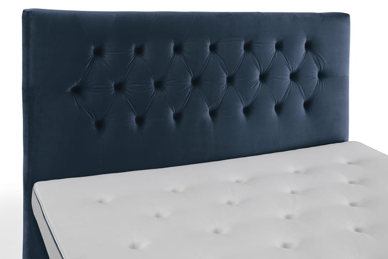 Royal Velvet Komplett Sängpaket 160x200  Mörkblå med Höga - Mörkblå med Höga Guldben - Dubbelsäng - Komplett sängpaket - Kontinentalsäng