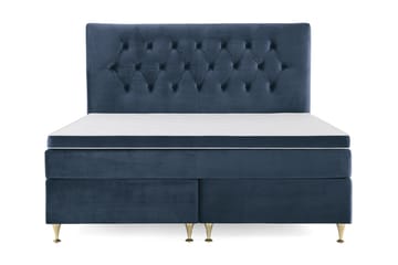 Royal Velvet Komplett Sängpaket 160x200  Mörkblå med Låga