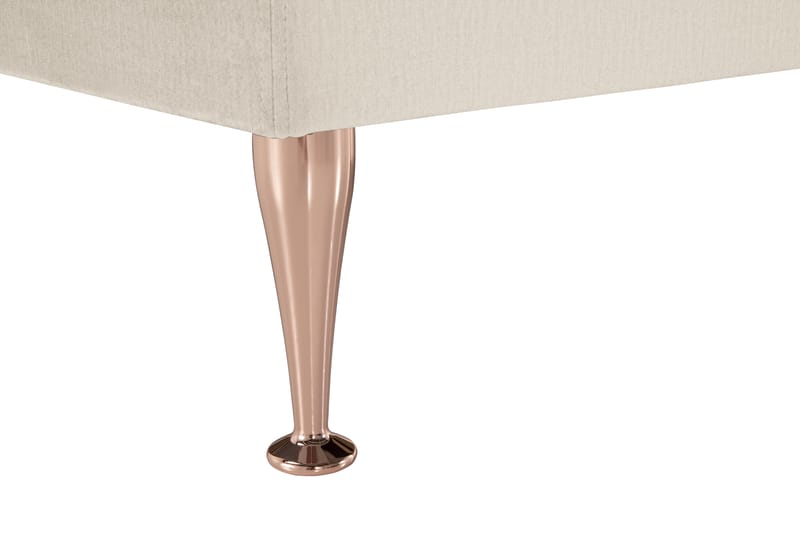 Royal Velvet Komplett Sängpaket 180x200 cm - Beige med höga rosében - Möbler - Säng - Kontinentalsäng