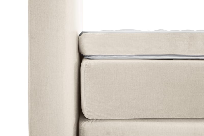 Royal Velvet Komplett Sängpaket 180x200 cm - Beige med höga silverben - Möbler - Säng - Kontinentalsäng