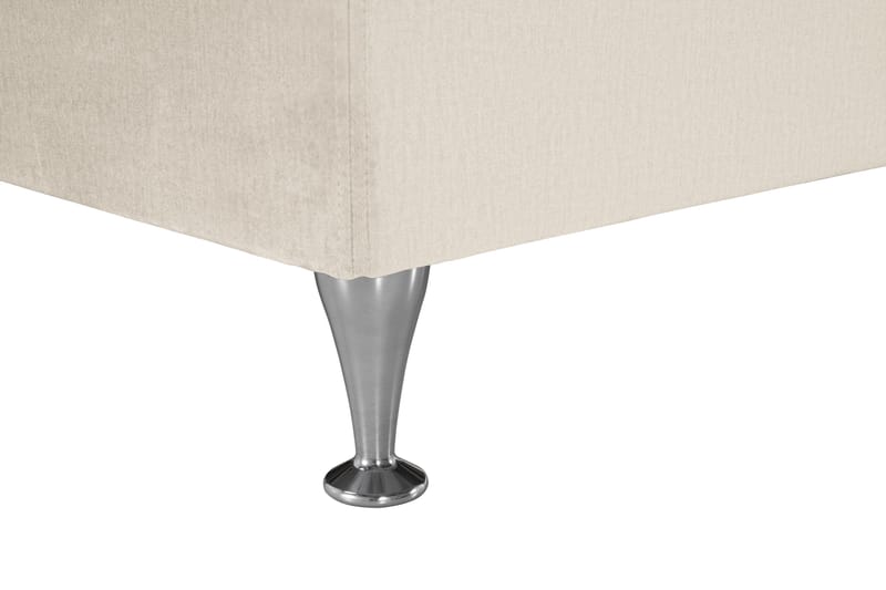 Royal Velvet Komplett Sängpaket 180x200 cm - Beige med låga silverben - Möbler - Säng - Kontinentalsäng