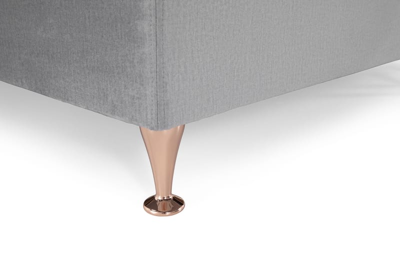 Royal Velvet Komplett Sängpaket 180x200 cm - Ljusgrå med Låga Rosében - Möbler - Säng - Kontinentalsäng