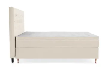 Royal Velvet Komplett Sängpaket 210x210 cm - Beige med låga rosében - Möbler - Säng - Kontinentalsäng