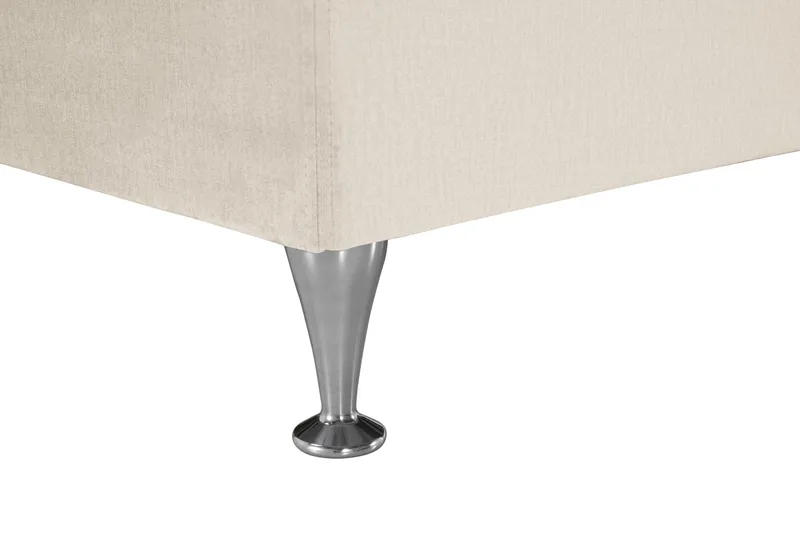 Royal Velvet Komplett Sängpaket 210x210 cm - Beige med låga silverben - Möbler - Säng - Kontinentalsäng