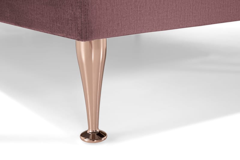 Royal Velvet Komplett Sängpaket 210x210 cm - Rosa med Höga Rosében - Möbler - Säng - Kontinentalsäng