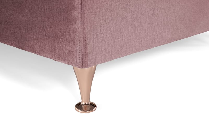 Royal Velvet Komplett Sängpaket 210x210 cm - Rosa med Låga Rosében - Möbler - Säng - Kontinentalsäng