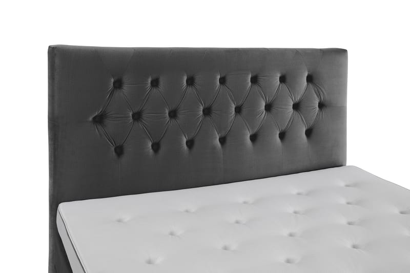 Royal Velvet Komplett Sängpaket 210x210  Mörkgrå med Rosé - Mörkgrå med Rosében - Möbler - Säng - Kontinentalsäng