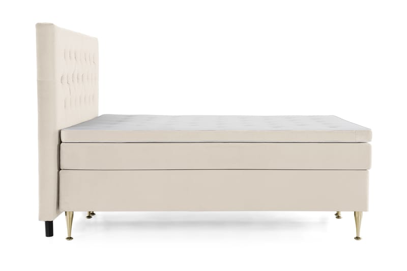 Royal Velvet Komplett Sängpaket Kontinentalsäng 180x200 cm - Beige / Sammet - Möbler - Säng - Kontinentalsäng