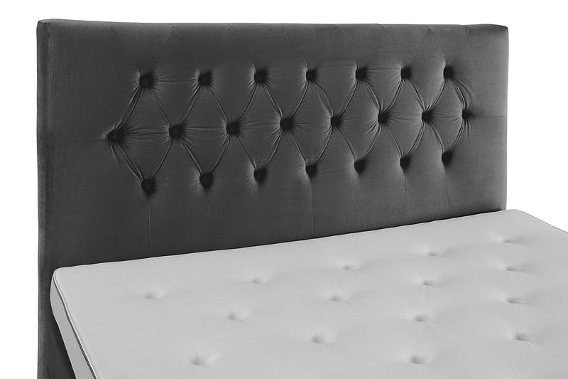 Royal Velvet Komplett Sängpaket Kontinentalsäng 180x200 cm - Mörkgrå / Sammet - Möbler - Säng - Kontinentalsäng