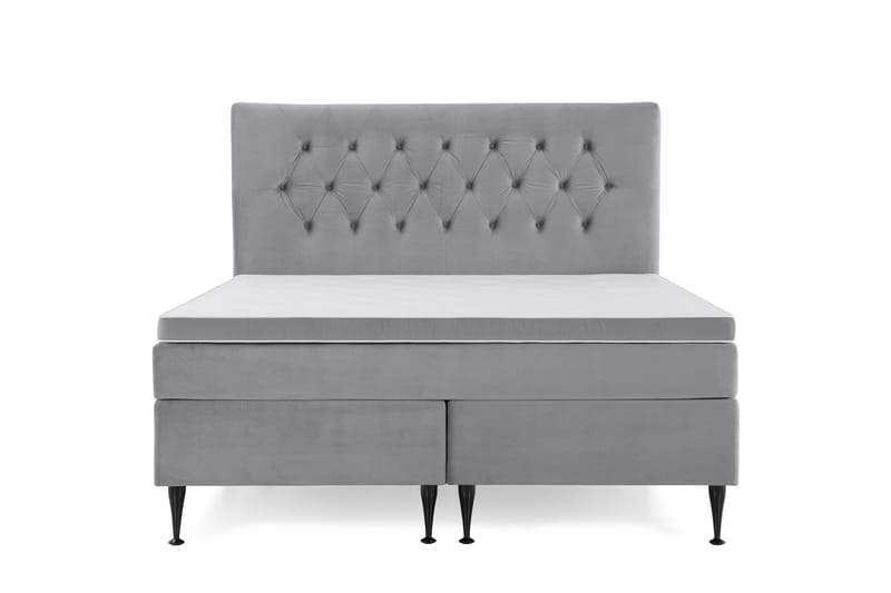 Royal Velvet Kontinentalsäng 160x200 cm - Ljusgrå - Möbler - Säng - Kontinentalsäng