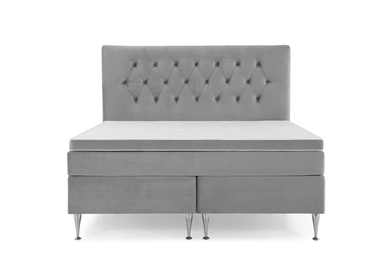 Royal Velvet Kontinentalsäng 160x200 cm - Ljusgrå - Möbler - Säng - Komplett sängpaket