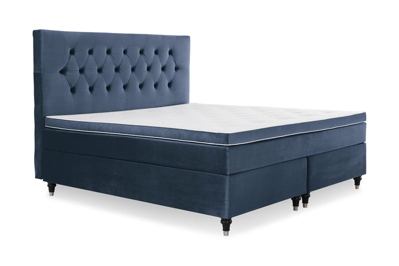 Royal Velvet Kontinentalsäng 160x200 cm - Mörkblå - Möbler - Säng - Kontinentalsäng