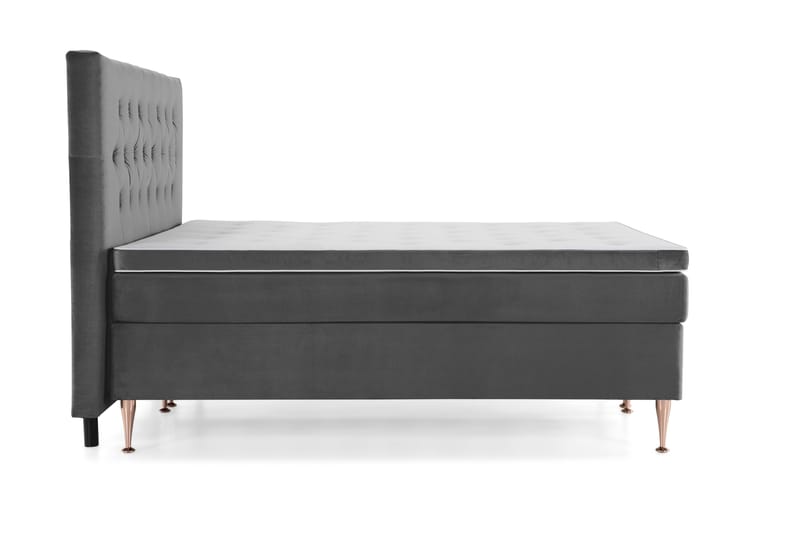 Royal Velvet Kontinentalsäng 160x200 cm - Mörkgrå - Möbler - Säng - Kontinentalsäng