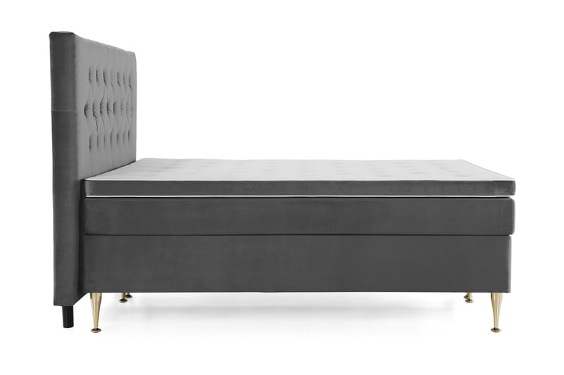 Royal Velvet Kontinentalsäng 160x200 cm - Mörkgrå - Möbler - Säng - Kontinentalsäng