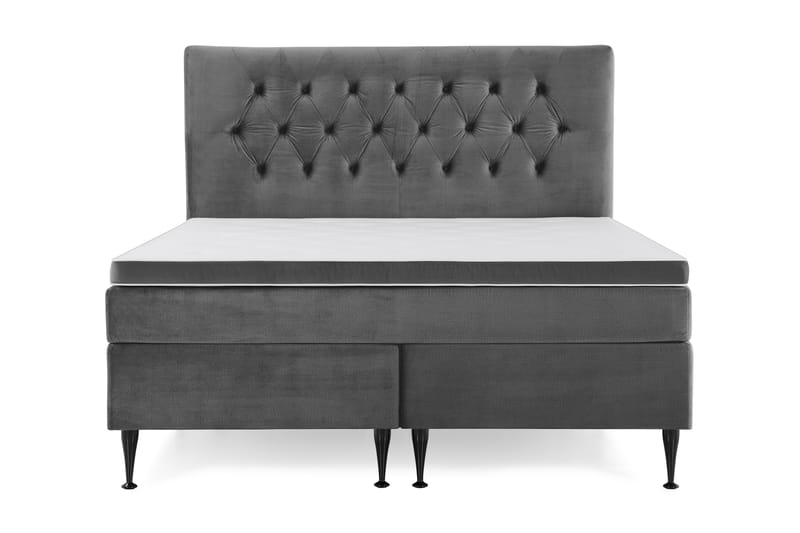 Royal Velvet Kontinentalsäng 160x200 cm - Mörkgrå - Möbler - Säng - Kontinentalsäng