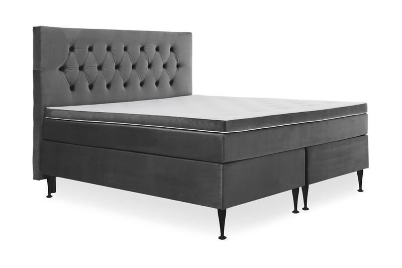 Royal Velvet Kontinentalsäng 160x200 cm - Mörkgrå - Möbler - Säng - Kontinentalsäng