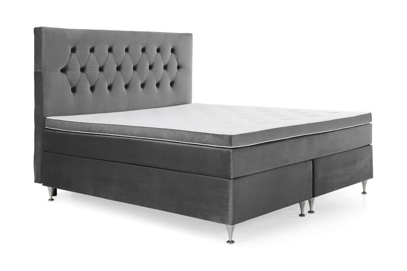 Royal Velvet Kontinentalsäng 160x200 cm - Mörkgrå - Möbler - Säng - Kontinentalsäng